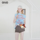 ENG 新品 Effet Soleil T恤上衣女装 撞色印花短袖 25秋