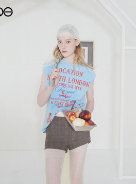 【ENG】Effet de Soleil 撞色印花短袖T恤上衣女装 新品25秋