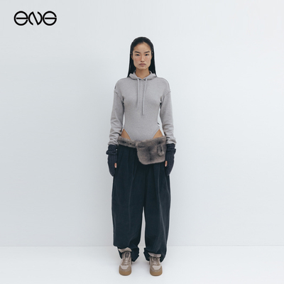 【ENG】OPEN YY 宽松灯芯绒打褶休闲长裤女装 新品25秋