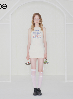 【博主同款】Effet de Soleil波点印花吊带裙连衣裙女装新品25秋