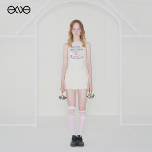 【博主同款】Effet de Soleil波点印花吊带裙连衣裙女装新品25秋