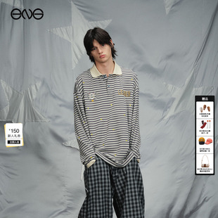 ENG T恤男女新品 Anomalies 长袖 26春 Department复古条纹POLO衫