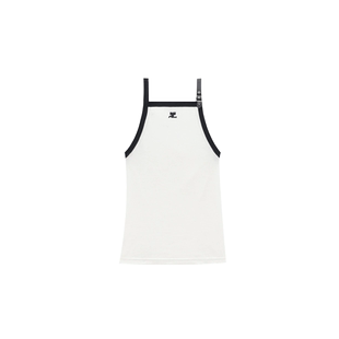 【ENG】COURREGES 古未界女士搭扣细节撞色背心