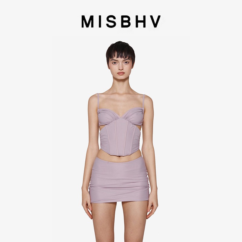 【断码特惠】 MISBHV LYCRA紧身束腰吊带上衣女