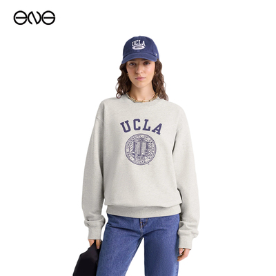 【ENG】Sporty & Rich UCLA校徽印花圆领卫衣女装 新品25秋