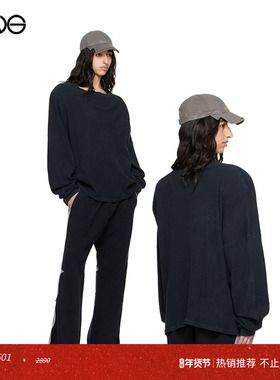 【ENG】GREG ROSS 圆领长袖T恤上衣男女同款新品25秋(可拆卸垫肩)