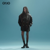 风衣外套男女新品 25冬 Department 仿皮革中长款 ENG Anomalies