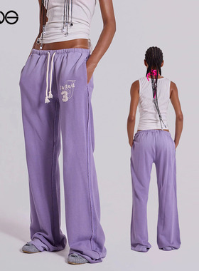 【ENG】JADED LONDON 宽松休闲长裤抽绳运动裤男女同款 新品25秋