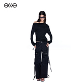 女装 ENG 裤 Effet 多口袋直筒工装 长裤 Soleil 休闲裤