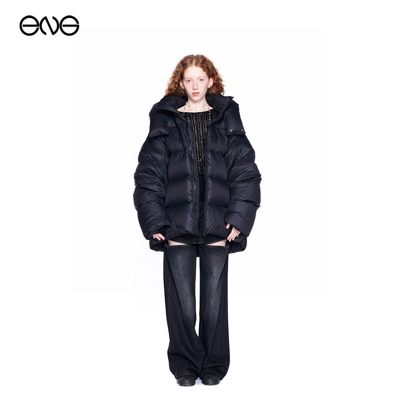 【断码特惠】Effet de Soleil 可拆卸帽长版羽绒服外套女装