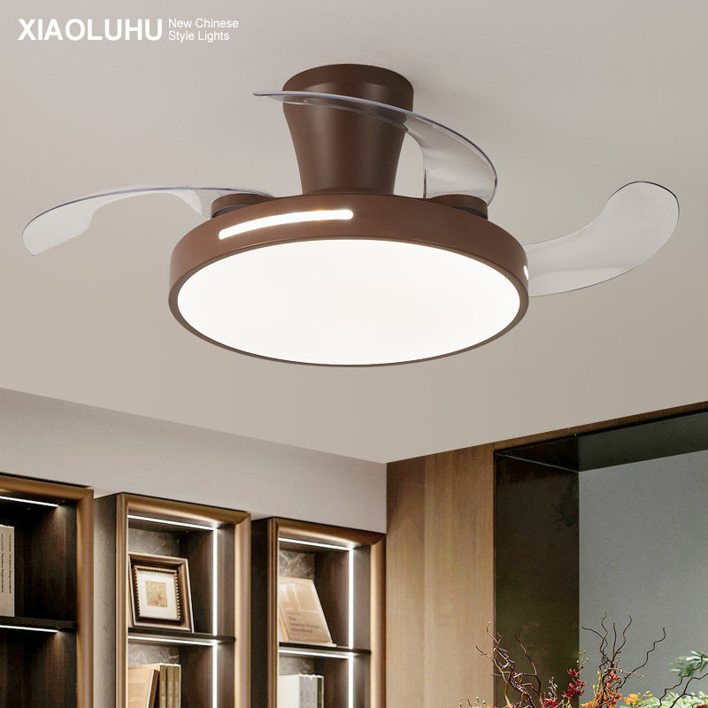 餐厅灯风扇灯简约复古超薄吊扇灯隐形静音护眼卧室电扇一体吸顶灯,家装灯饰光源,风扇灯,淘宝优惠券,粉丝福利购,淘宝优惠卷