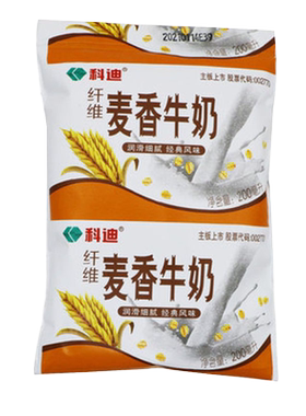 科迪麦香牛奶200克袋装风味枕包早餐搭配牛奶常温75天