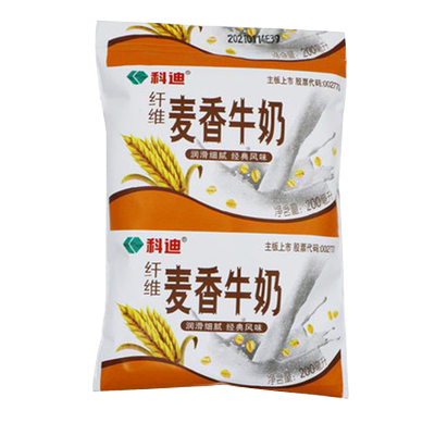 科迪麦香牛奶200克袋装风味枕包早餐奶常温75天