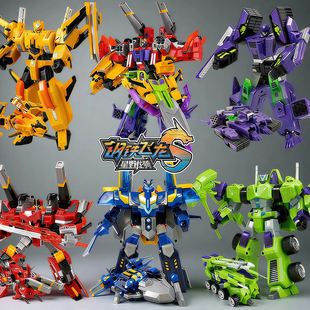 正版钢铁飞龙5星野龙骑儿童玩具男孩合体变形机器人机甲金刚玩具