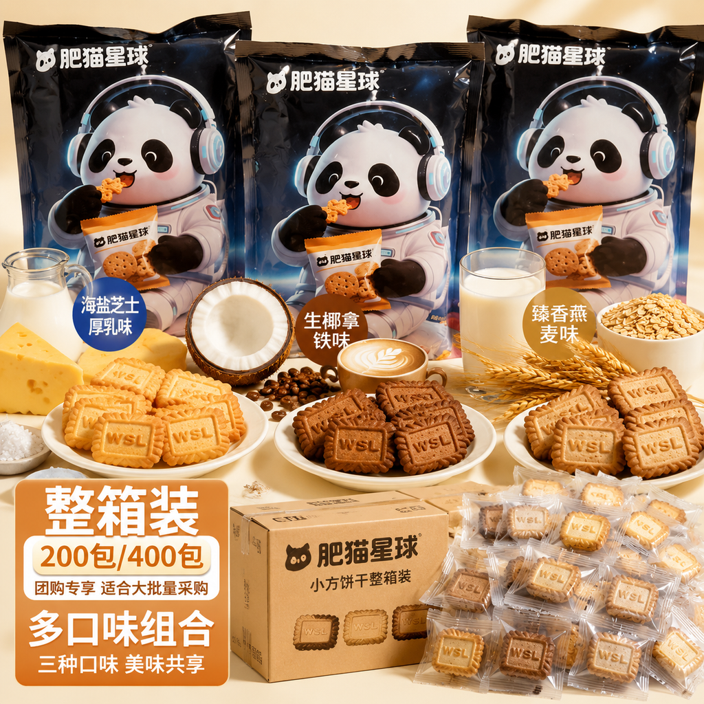 方块小饼干独立小包装