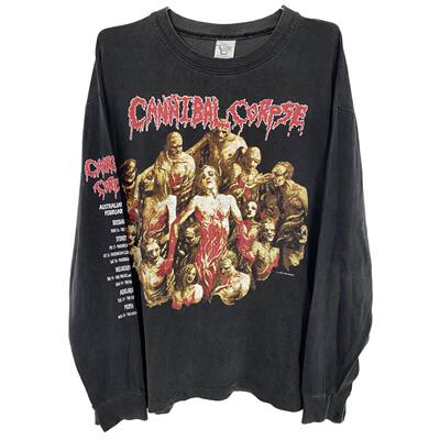 茂密有声工作室Vintage 1994 Cannibal Corpse高级感大码长袖T恤