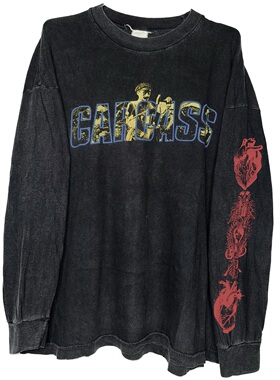 茂密有声工作室Vintage 1994Carcass复古做旧水洗纯棉舒适长袖T恤