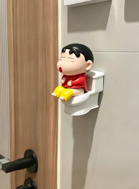 【厕所搭子】马桶蜡笔小新摆件桌面装饰品可爱卡通创意手办搞怪