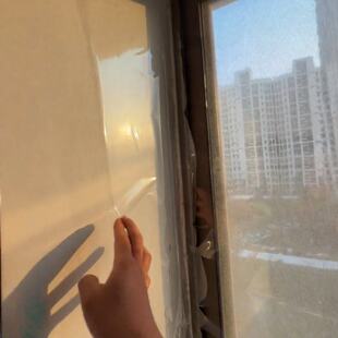 窗户防风静电贴冬季防寒封窗玻璃挡风神器加厚防漏风透明款保暖膜