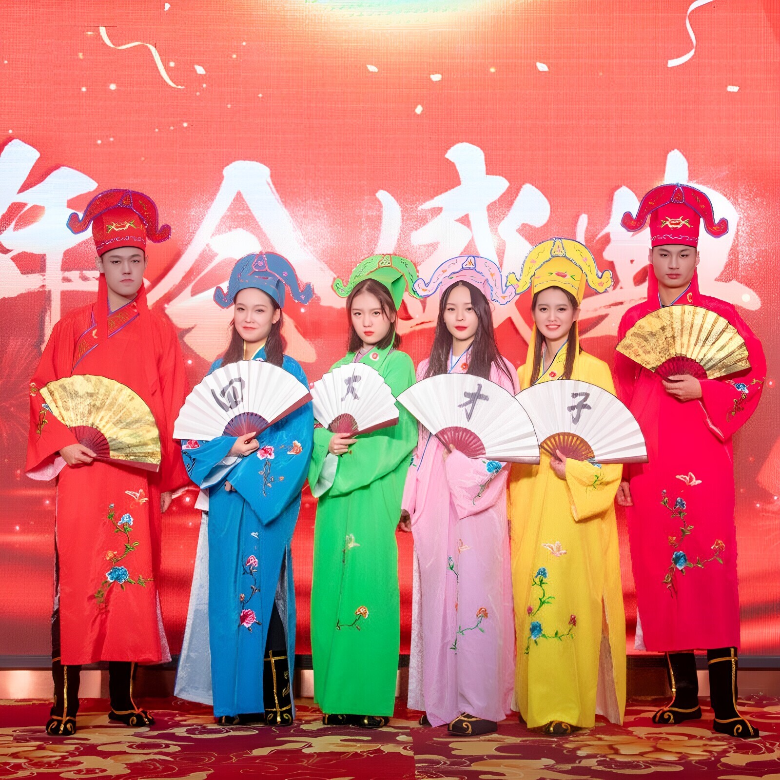 古装戏服四大才子古风折扇秀才服饰年会服装演出婚礼少爷管家墨镜