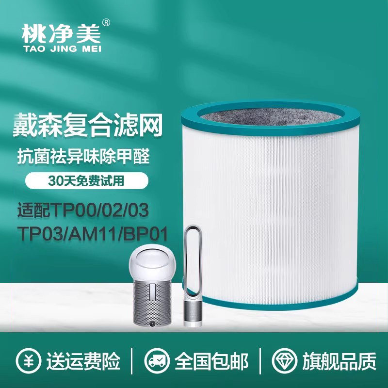 适配戴森空气净化器过滤网HP/DP/TP00/BP01/02/03风扇滤芯AM11