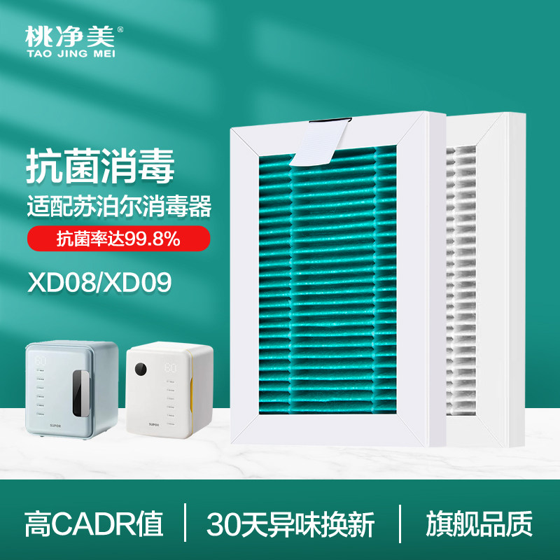 适配苏泊尔婴儿奶瓶消毒器烘干一体消毒柜XD08/XD09过滤网滤芯