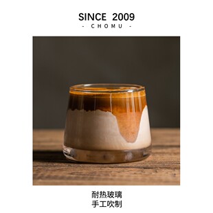 耐高温玻璃杯dirty咖啡杯富士山杯家用高档精致透明防烫泡茶杯子