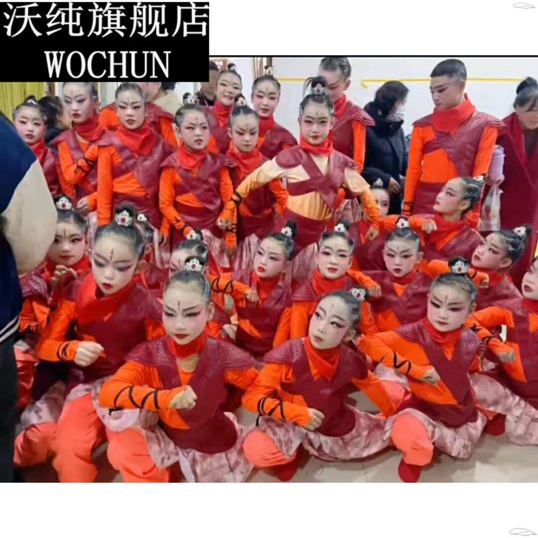 再现花木兰演出服第十二届小荷风采古装士兵铠甲花木兰表演服图片