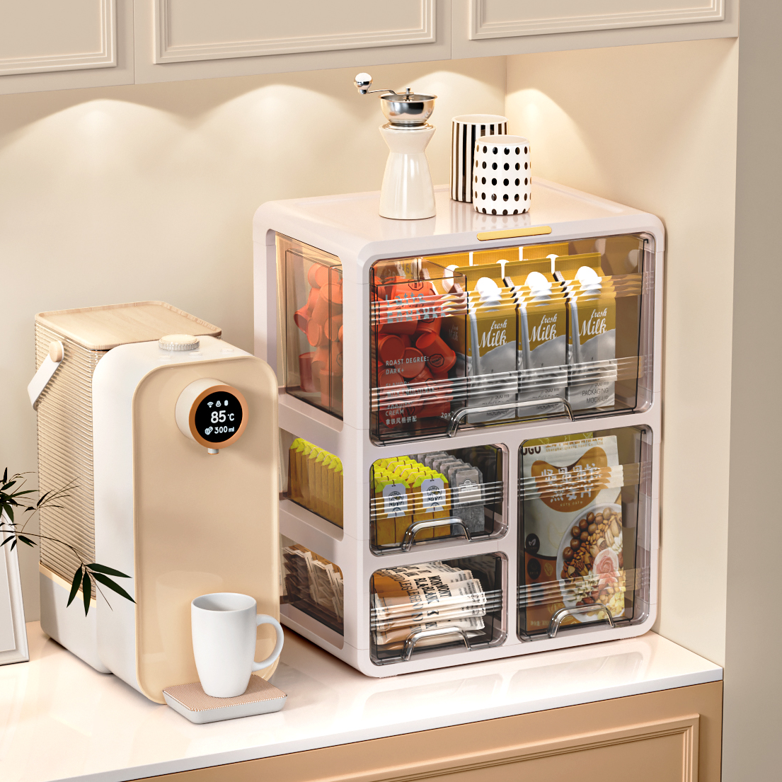 零食收纳柜家用一体抽屉式防尘储物柜客厅卧室玩具饮料多层整理柜,收纳整理,收纳柜,淘宝优惠券,粉丝福利购,淘宝优惠卷