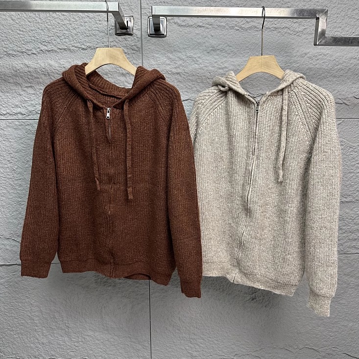 外贸神货！西班牙订单！秋冬男士连帽INS风毛衣慵懒舒适针织开衫