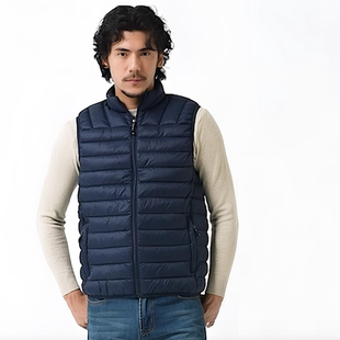 美系高端牛货 百搭轻量保暖立领棉马甲 户外机能动态保暖填充冬季