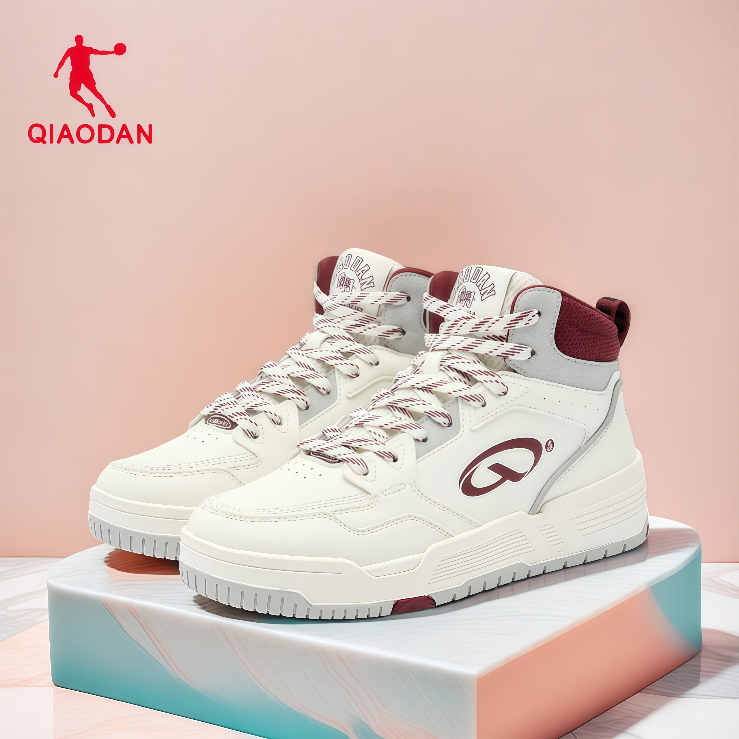 乔丹女鞋高帮板鞋官方正品运动鞋