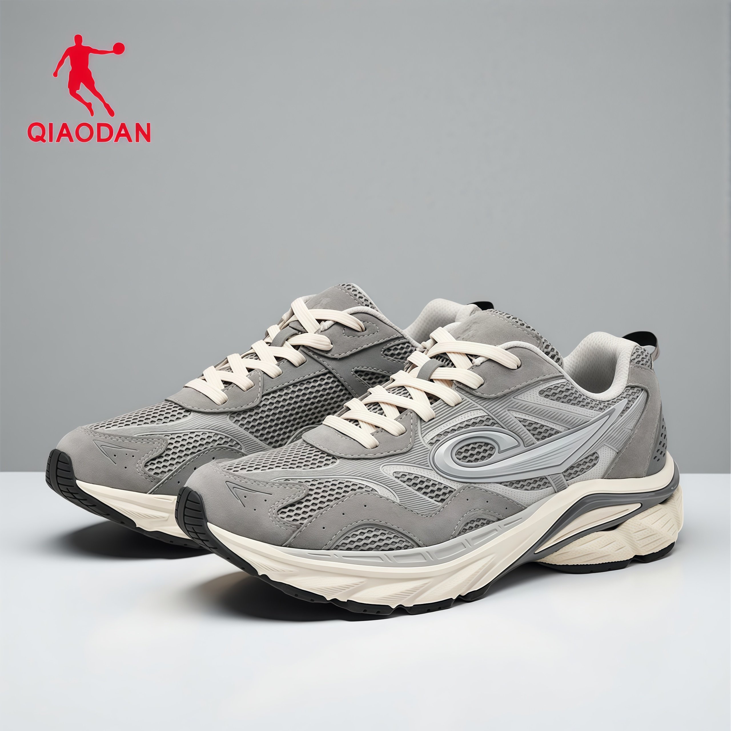 乔丹男鞋休闲鞋2026春季新款软底百搭复古慢跑鞋轻便透气运动鞋子