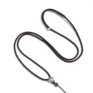 南露纯银手工细款项链绳翡翠挂坠绳子玉佩吊坠挂绳女民族风可调节