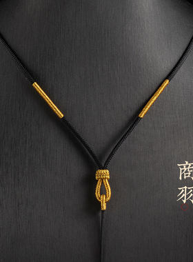 蜜蜡玉石玉佩吊坠挂绳挂脖项链