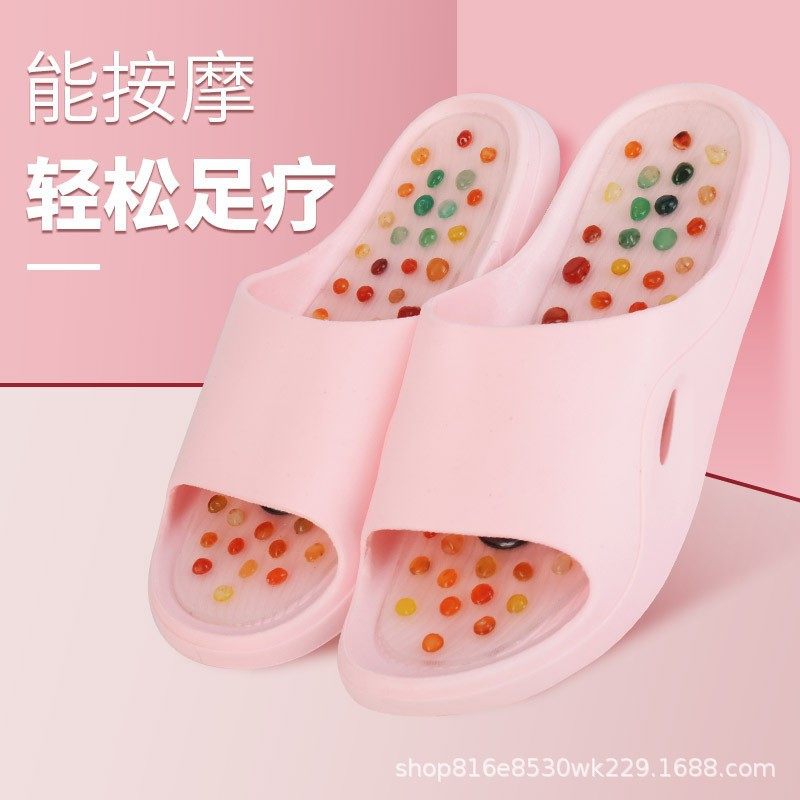 已售2000+,女士玛瑙石按摩拖鞋