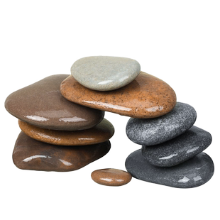 乌龟晒台天然原生造景用品鹅卵石乌龟缸扁平晒背爬台休息石头躲避