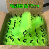 锦鲤鱼池过滤毛刷过滤材料鱼缸不锈钢消音滤材毛圈绿色毛刷30CM