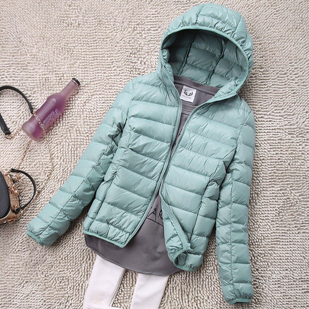 女轻薄羽绒服HoodedDown