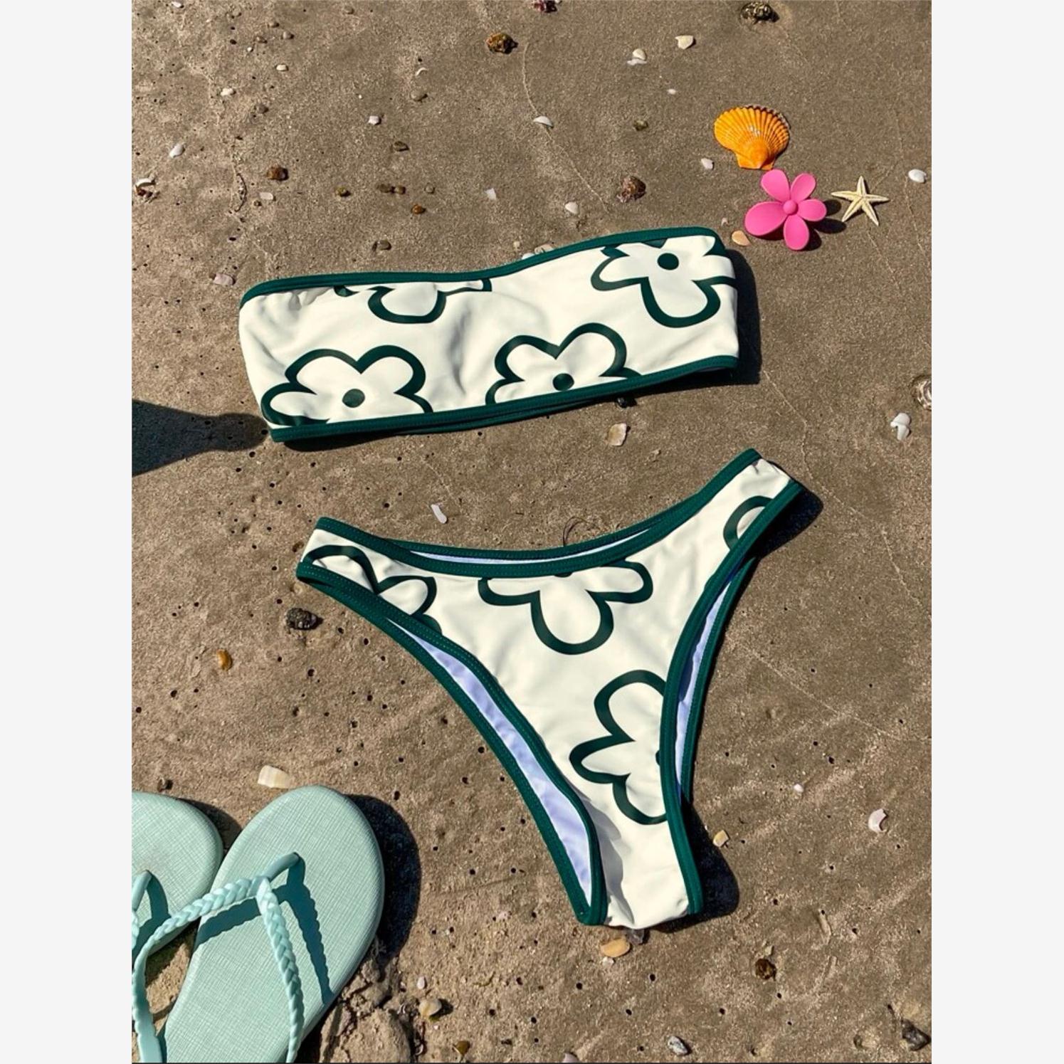 欧美风女士泳衣性感抹胸比基尼分体式泳装女Sexy Swimsuit Bikini
