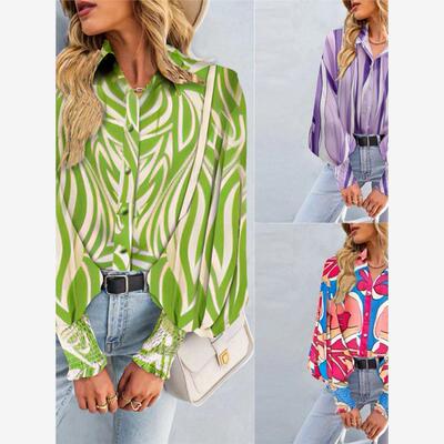 2023 Summer Shirt Ladies Shirts Women loose Blouse Tops 衬衫