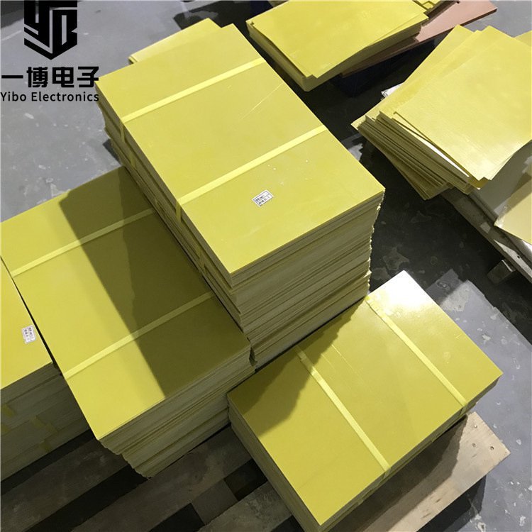 源头厂家黄色环氧树脂板整板出售0.8mm加热片支架锂电池切割雕刻