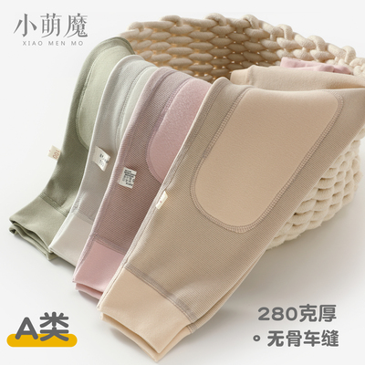 男女童秋冬季加厚款德绒保暖裤内穿打底中大儿童小孩无骨宽松秋裤