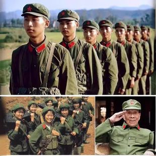 确良65老式 服装 军套装 怀旧干服军装 六五演出服中山装 男涤卡老款