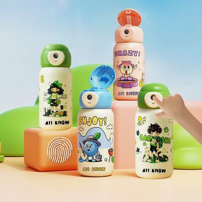 智能指纹水杯学生保温杯