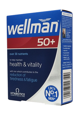 26年12月英国wellman 50中老年人男士多种复合维生素30粒