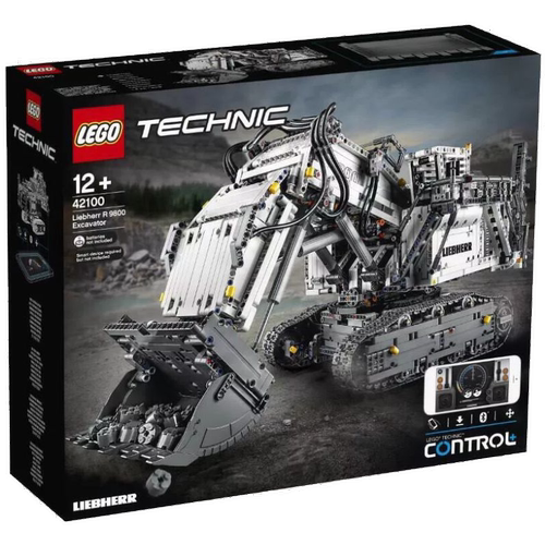 乐高LEGO积木42100利勃海尔R9800遥控挖掘机玩具益智拼装积压盒