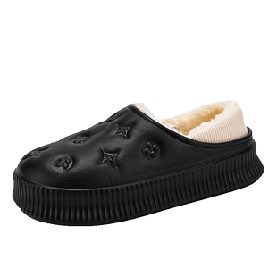 防寒女士棉拖鞋轻便加厚冬天保暖室内鞋外穿百搭学生毛毛鞋包头鞋