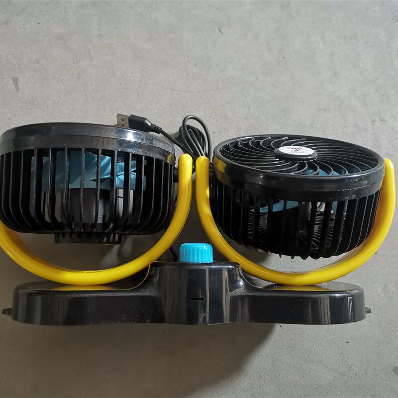 适配车扇风载双头1大V2t4V强力静音制冷2风力小电动汽车内用风i.