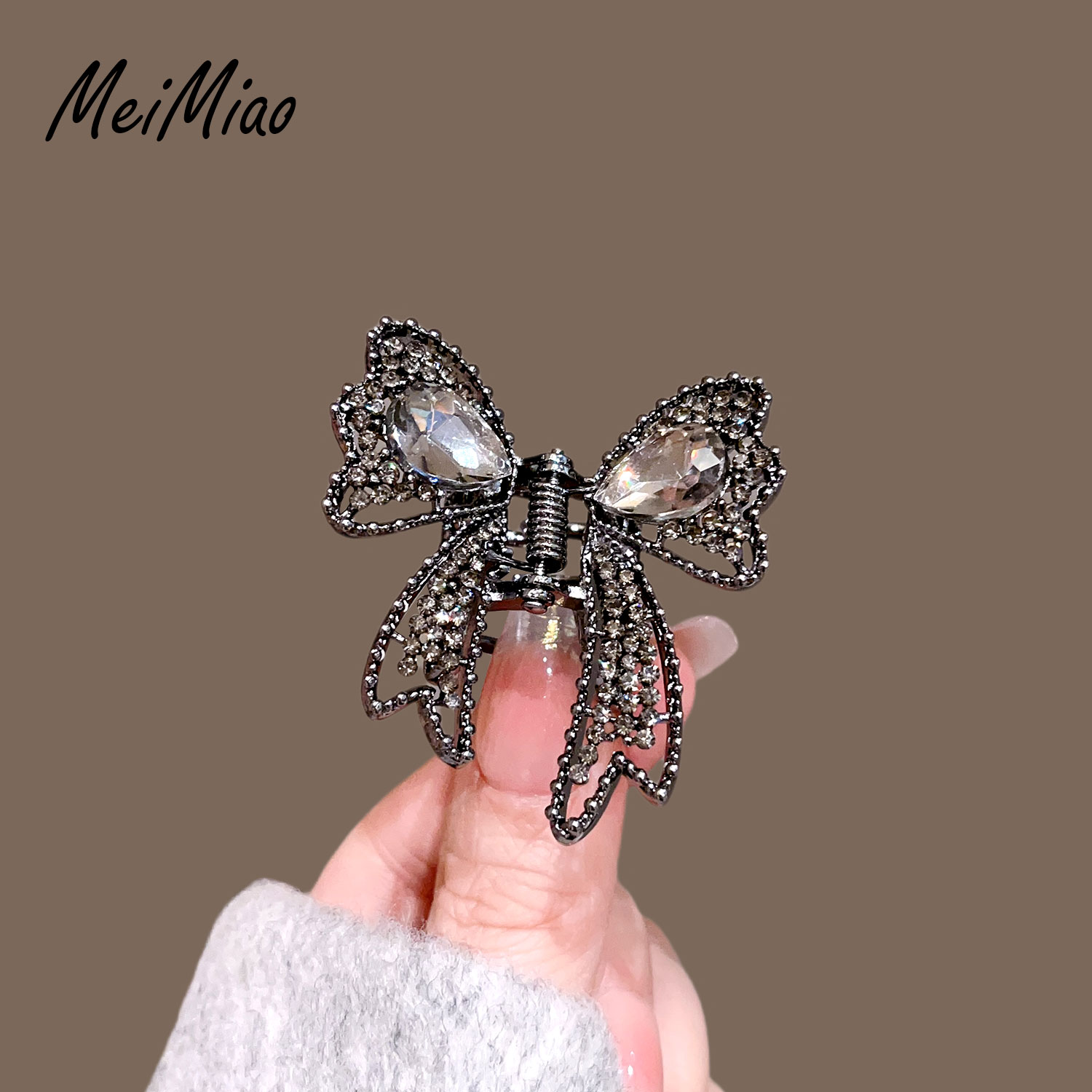 美苗新款韩系后脑勺半扎发夹